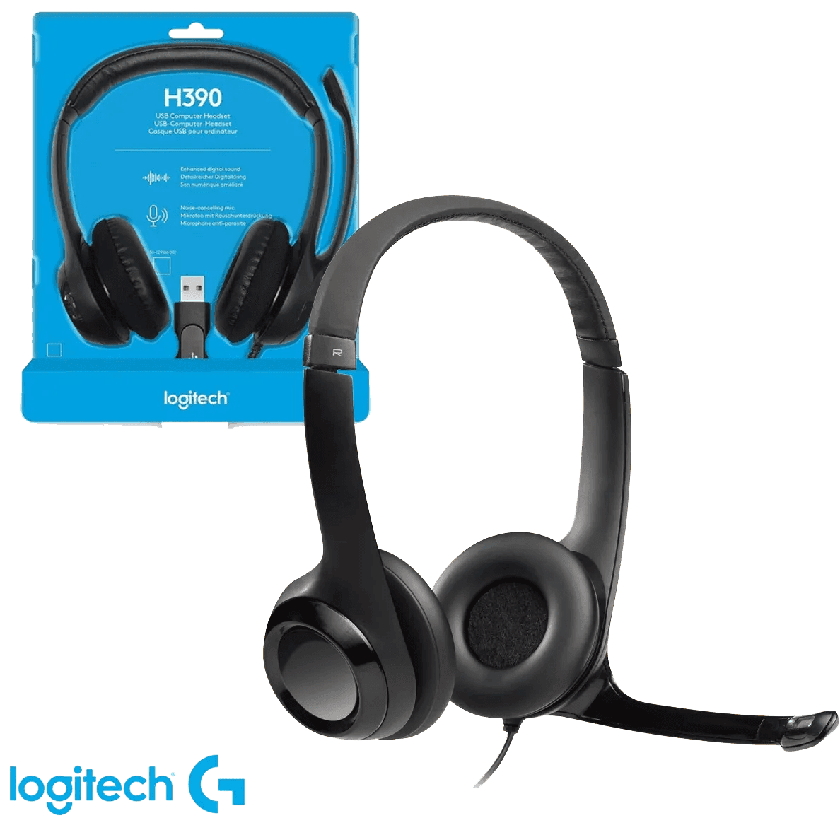 Auriculares Logitech H390 USB