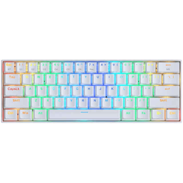 Teclado Mecanico Inalambrico Redragon Draconic White