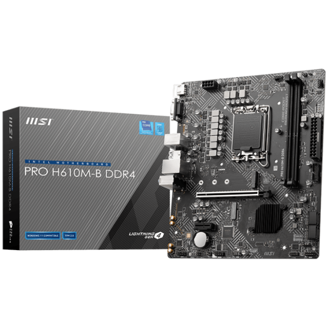 Mother MSI PRO H610M-B DDR4 LGA1700