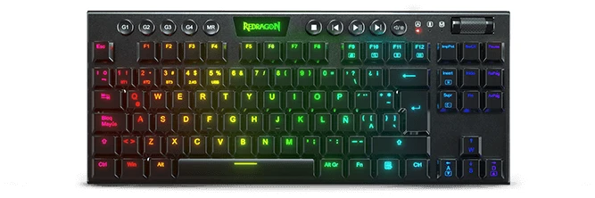 Teclado Mecanico Inalambrico Redragon Horus TKL
