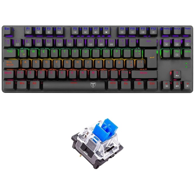 Teclado Mecanico T-DAGGER Bora Rainbow TGK313-BL