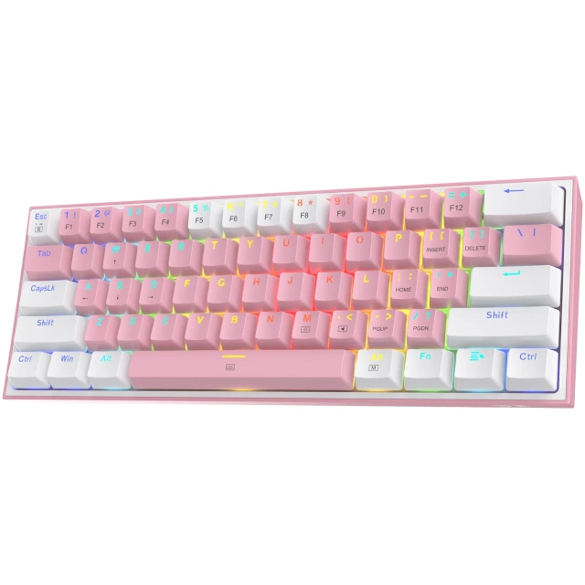 Teclado Mecanico Redragon Fizz Pro Pink White