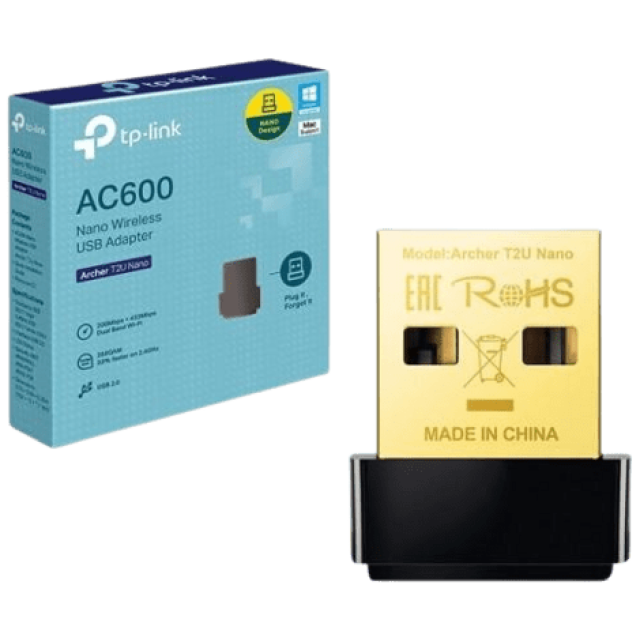 Adaptador WiFi TP-Link AC600 Archer T2U Nano