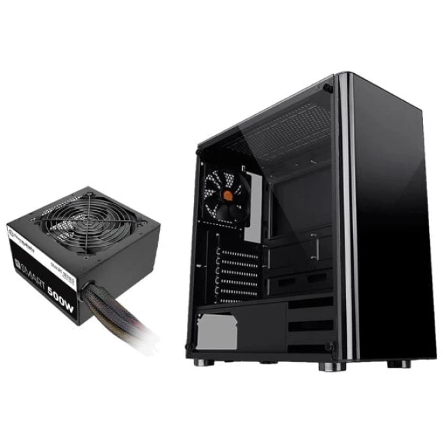 Gabinete Thermaltake V200 TG + Fuente 600W