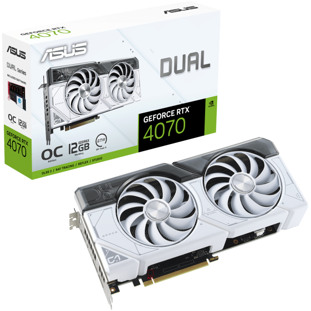 Placa de video ASUS DUAL RTX 4070 12GB WHITE