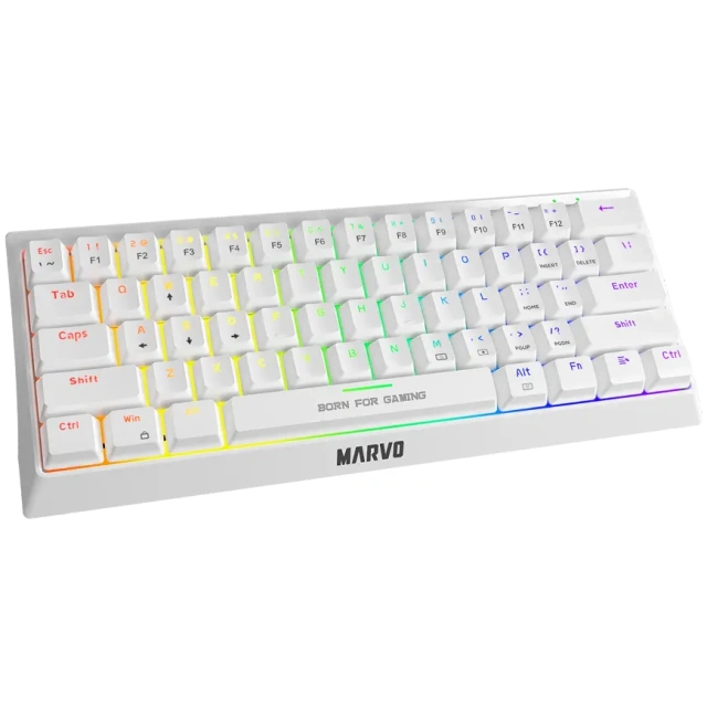 Teclado Mecanico Marvo KG962G WH 60%