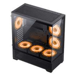 Gabinete Gamemax Vista AB Black 6 Fanes ARGB