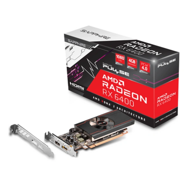 Placa de Video SAPPHIRE PULSE RX 6400 4GB D6