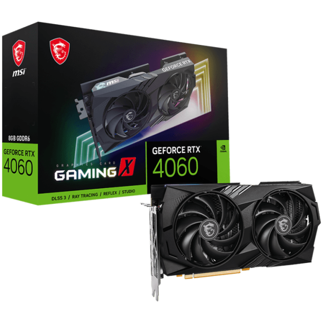 Placa de Video MSI GeForce RTX 4060 Gaming X 8G