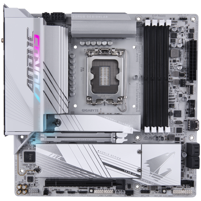 Mother Gigabyte B760M AORUS Elite AX LGA1700 - Imagen 2