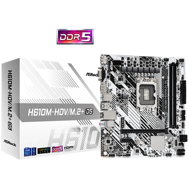 Mother ASRock H610M-HDV/M.2+ D5