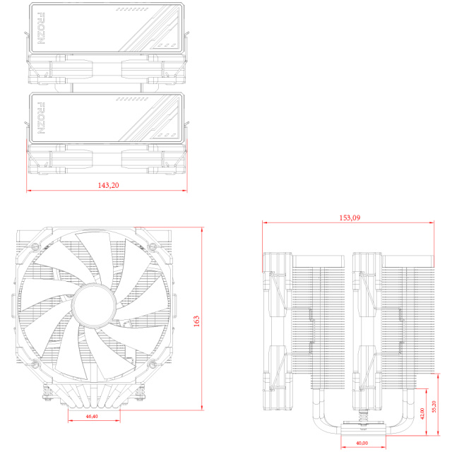 Disipador ID-COOLING FROZN A720 BLACK - Imagen 4