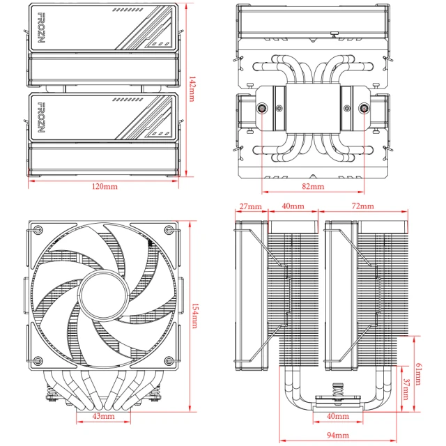 Disipador ID-COOLING FROZN A620 ARGB - Imagen 3