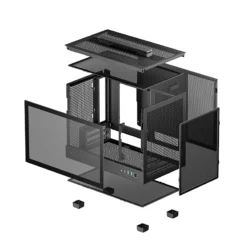 Alternative view of Gabinete Deepcool CH160 Mesh Black Mini-itx