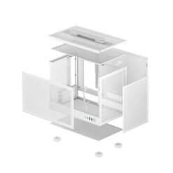 Alternative view of Gabinete Deepcool CH160 Mesh White Mini-itx Outlet