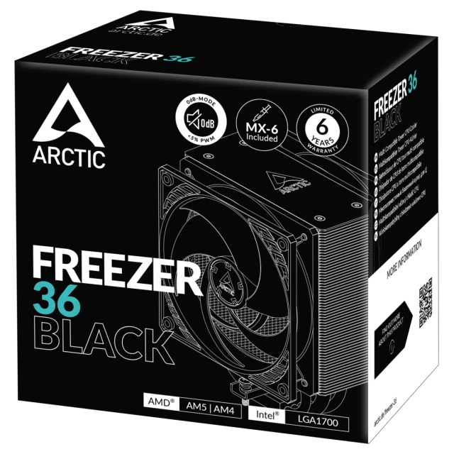 Disipador ARCTIC FREEZER 36 BLACK - Imagen 2