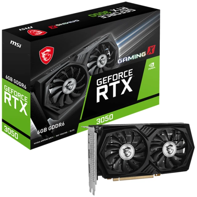 Placa de Video MSI GAMING X RTX 3050 6GB GDDR6