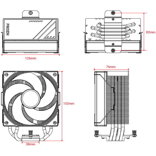 Disipador ID-COOLING FROZN A410 SE ARGB - Imagen 6