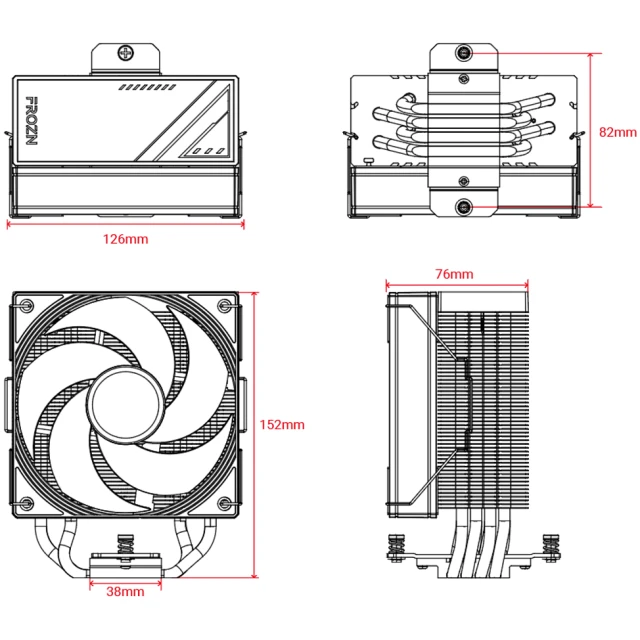 Disipador ID-COOLING FROZN A410 SE ARGB - Imagen 6