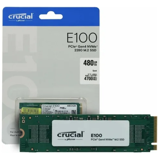 SSD M.2 CRUCIAL E100 480GB