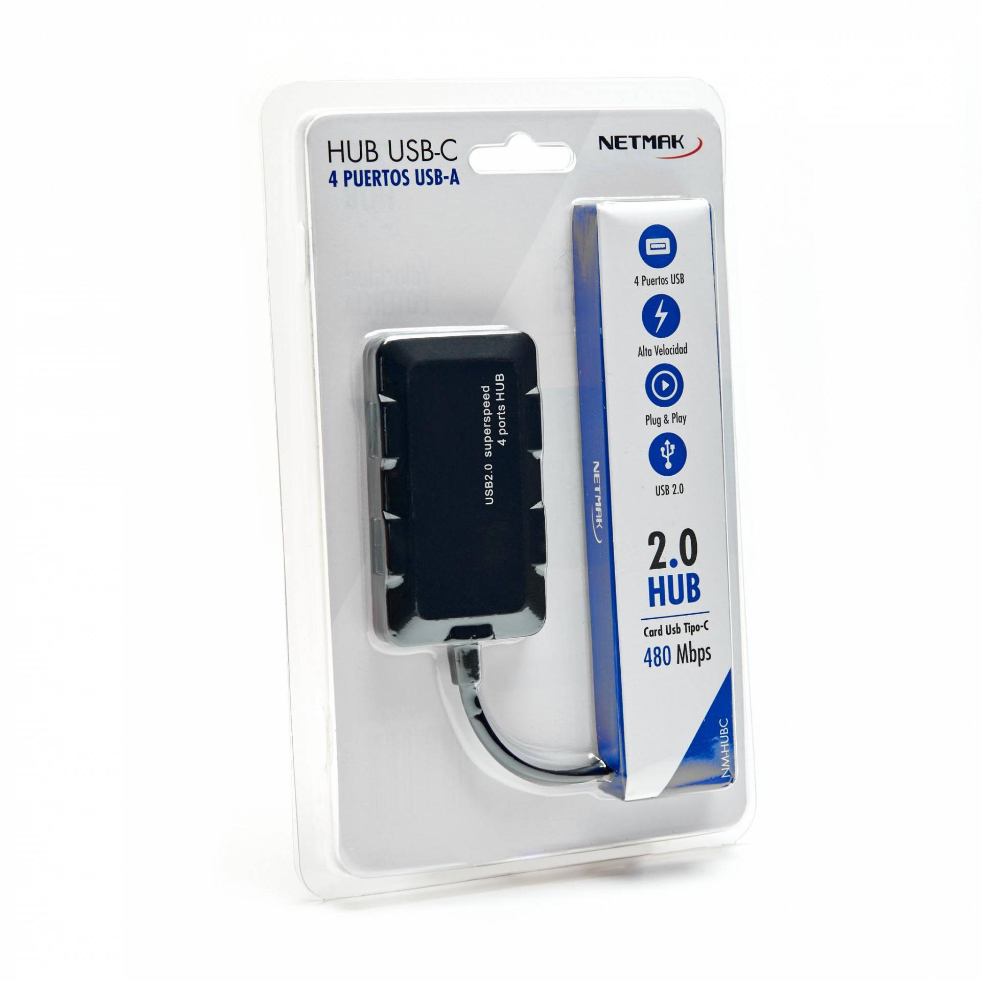NETMAK HUB USB-C A USB 2.0