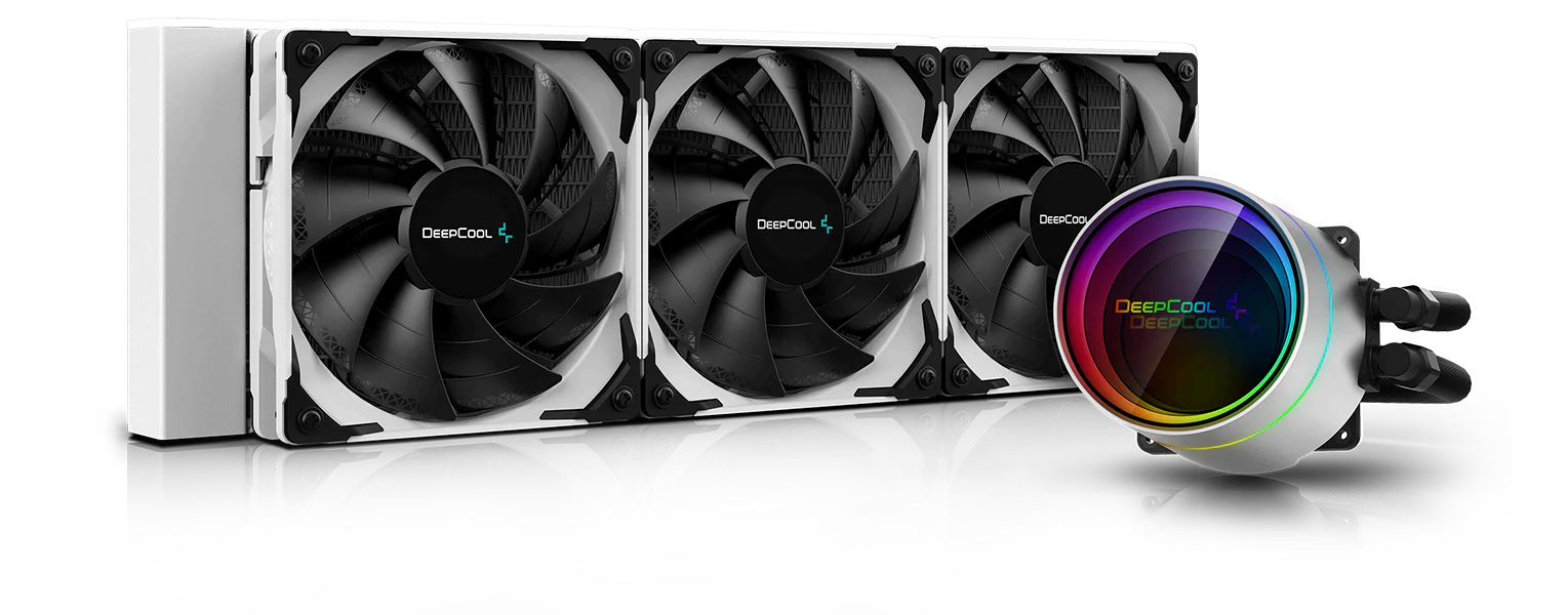 WATERCOOLER DEEPCOOL CASTLE 360EX WHITE