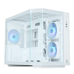 Gabinete EVOLABS PRIMACY WHITE 3 FANS ARGB